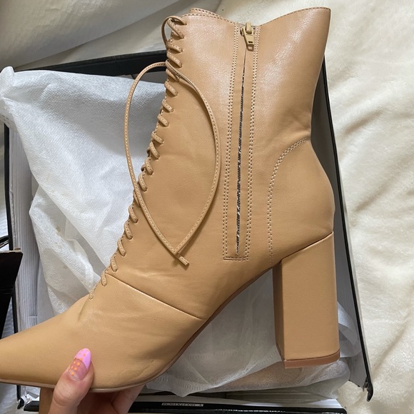 Nude Heeled Booties, Nasty Gal - Picture 4 of 5